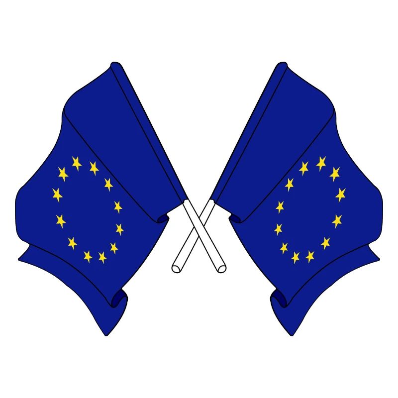 Deux drapeaux de l’Union européenne