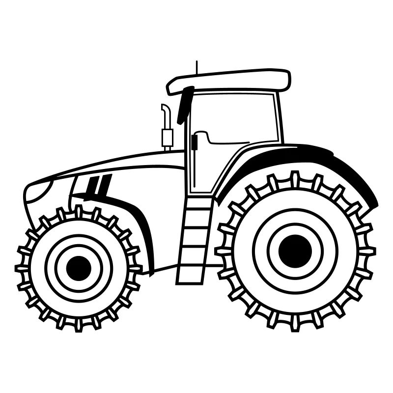 Traktor Symbol Umriss Landwirtschaft