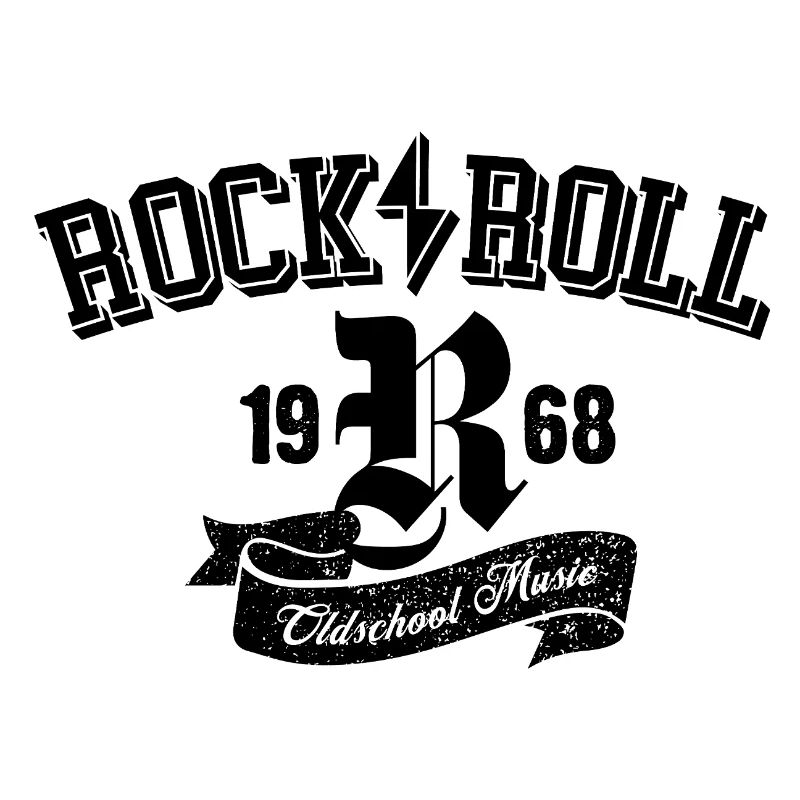 Rock and Roll Oldschool logo design