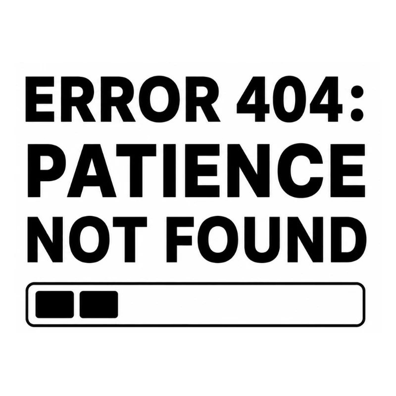 Error 404: Page Not Found Typo Art