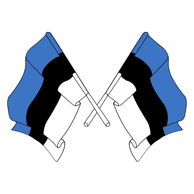 Two flags Estonia