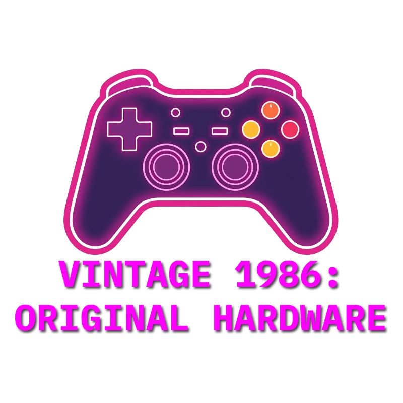 Neon Controller 1986 Retro - 40th Birthday