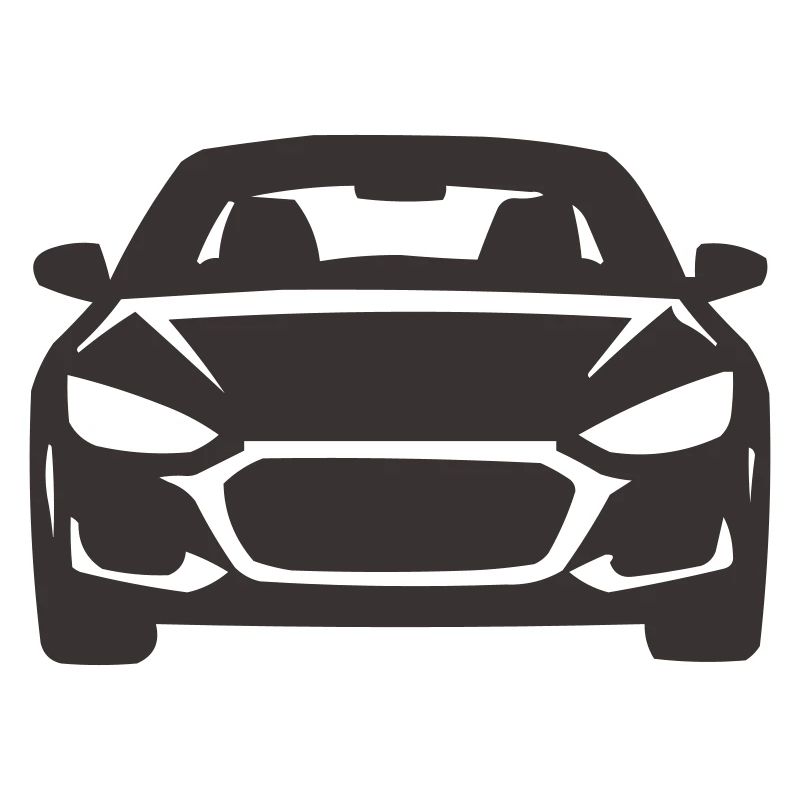 Frontansicht Auto Silhouette