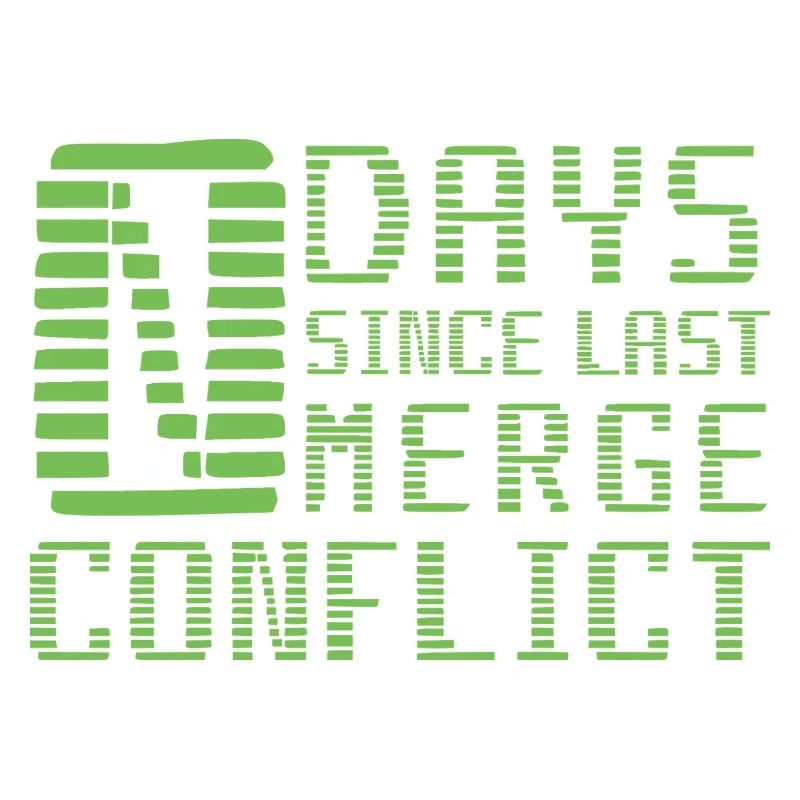 Merge Conflict Software Developer Entwickler Geek