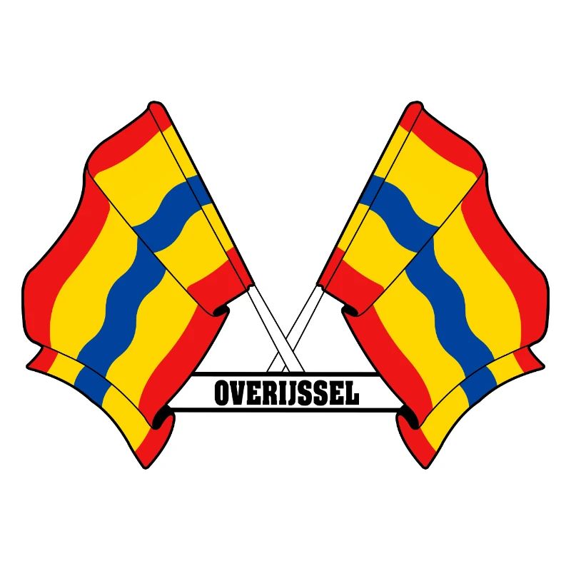 Texte à deux drapeaux OVERIJSSEL