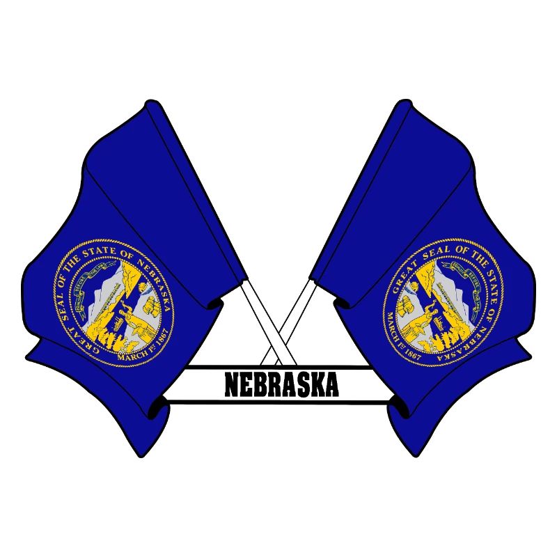 wee flags text NEBRASKA