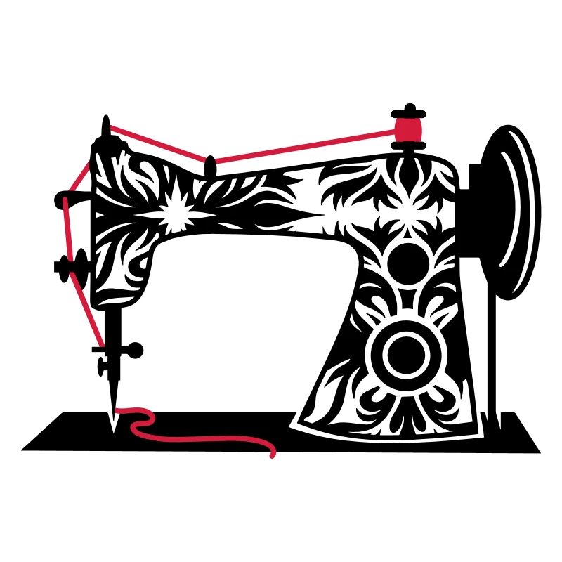 An antique sewing machine