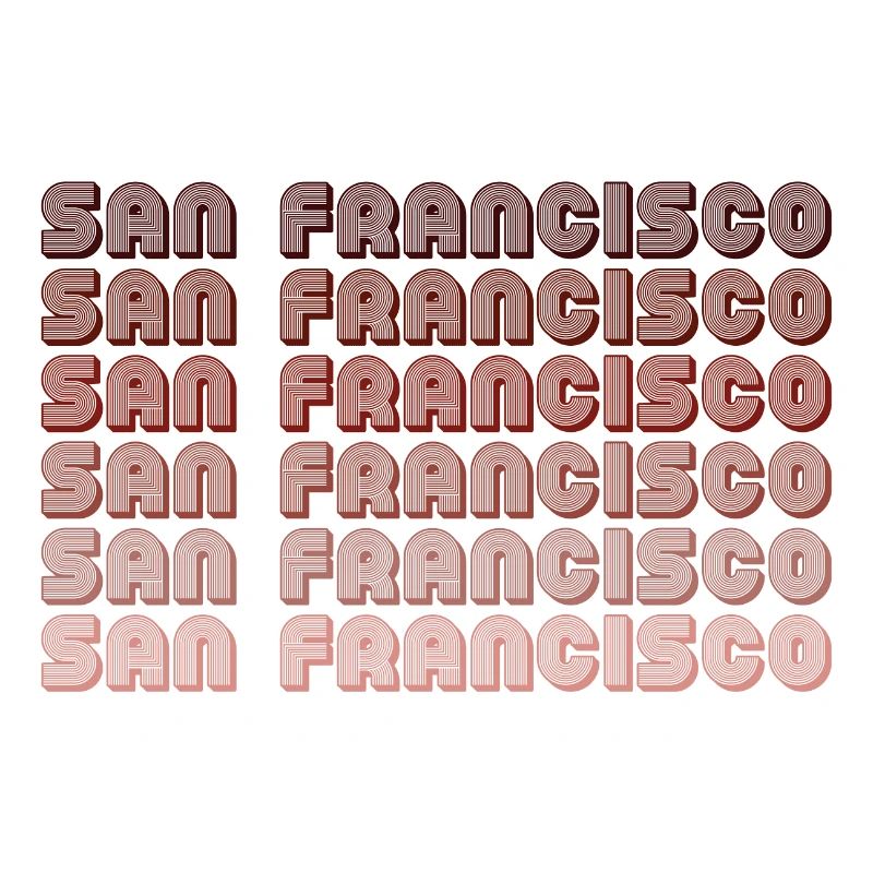San Francisco Grid Gradient Pattern
