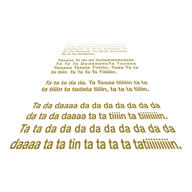 Ta ta da da ta ta tin