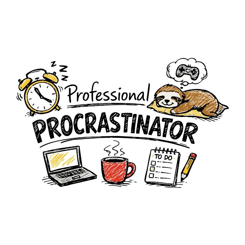 Professional Procrastinator – Sloth Office Humor