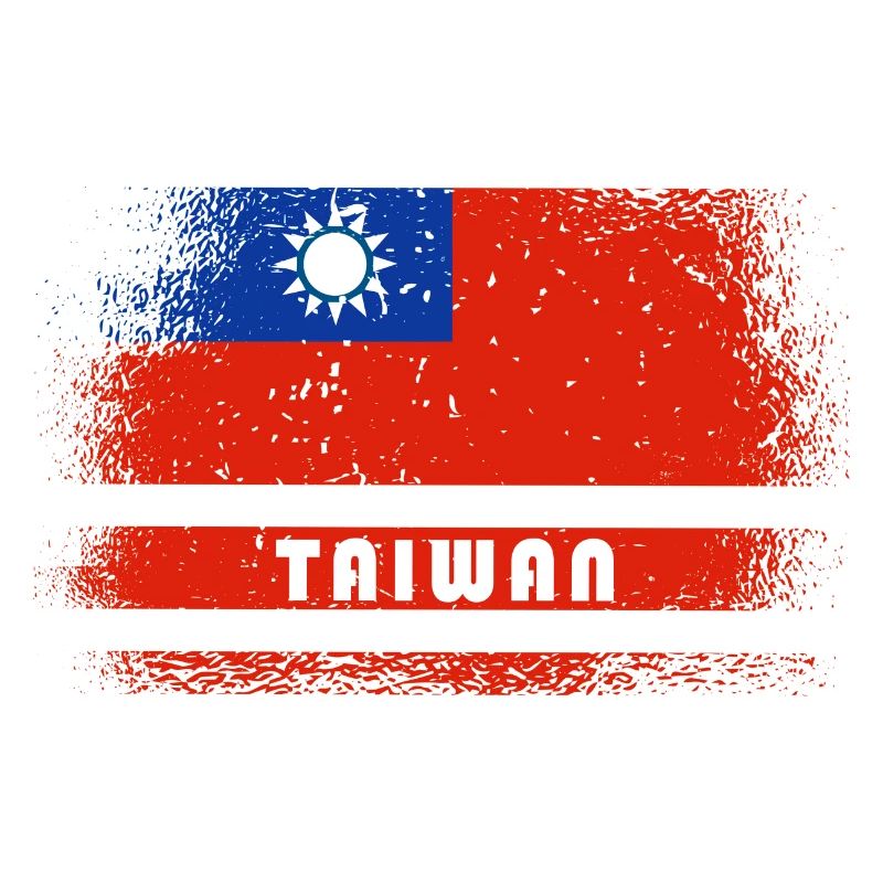 Drapeau vintage de Taiwan