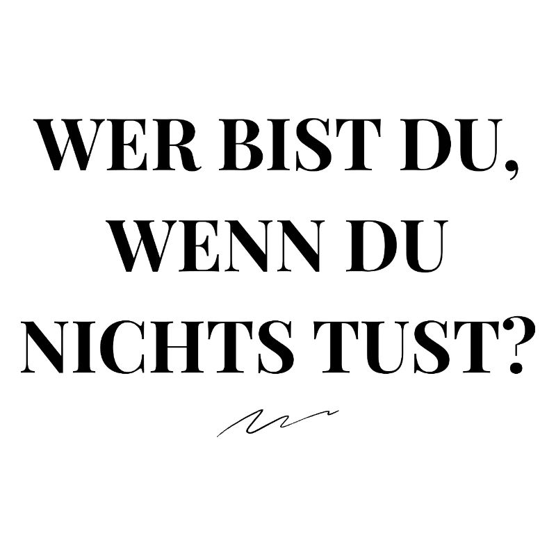 Wer bist du Clean Statement Design Selbstfürsorge