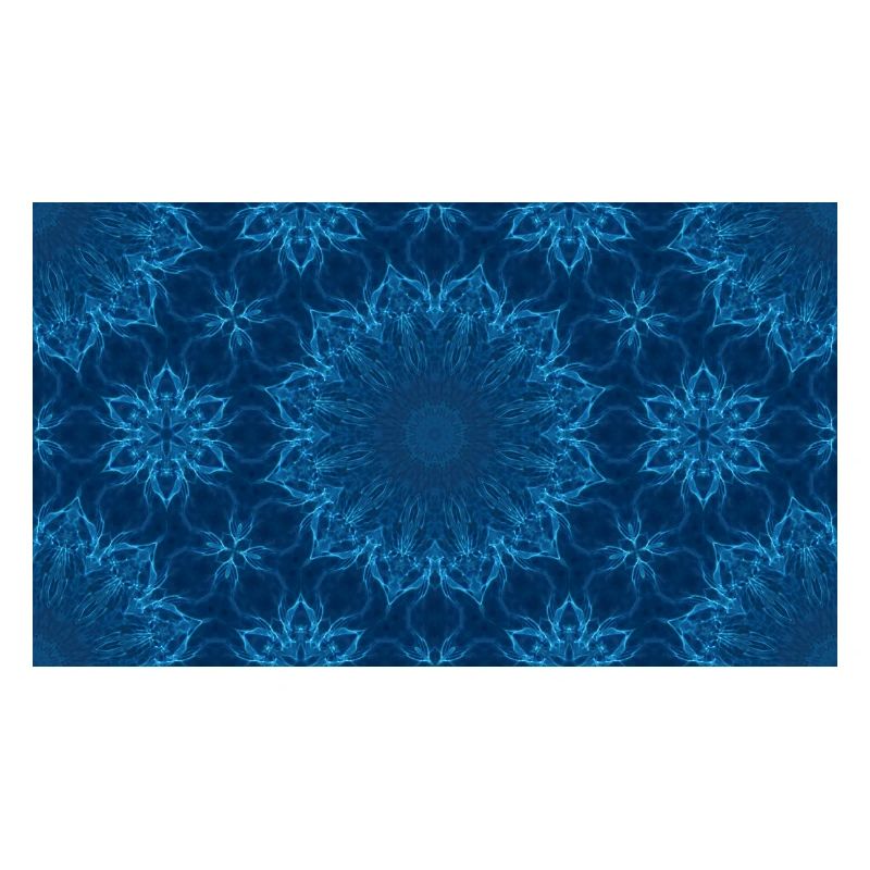 Blue Ocean Mandala Pattern – Abstract Water Kaleid