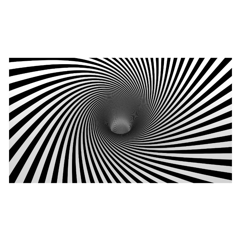 Hypnotisches Spiralmonochrom