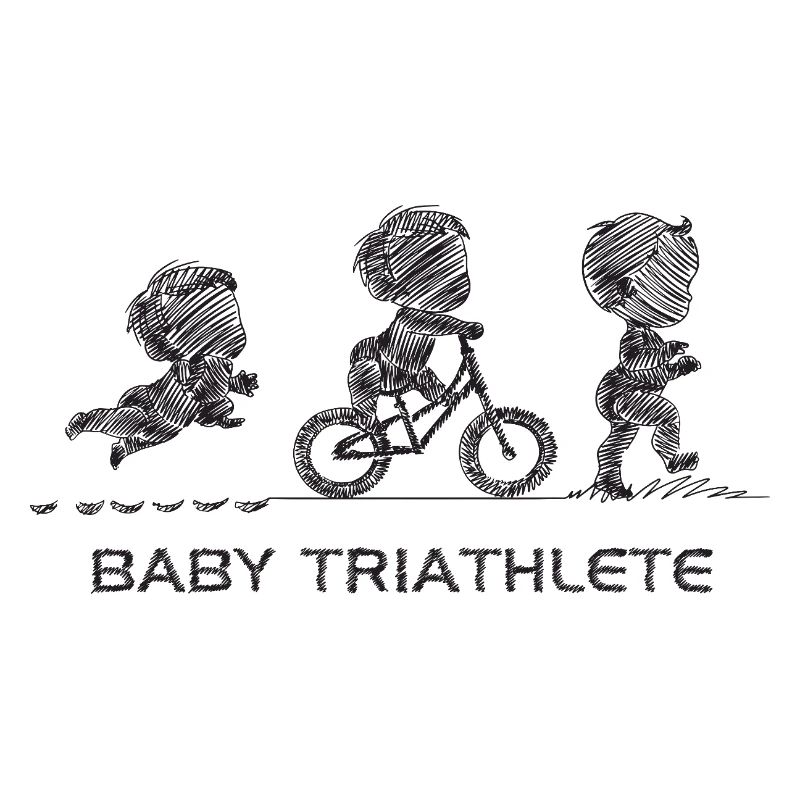 Kleiner Knopf-Triathlet