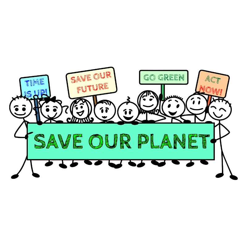 Protestlogo Klimawandel