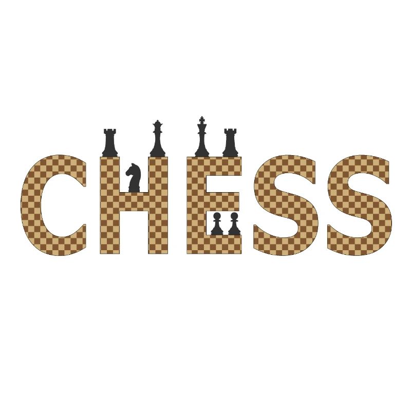Chess in contrasting silhouette