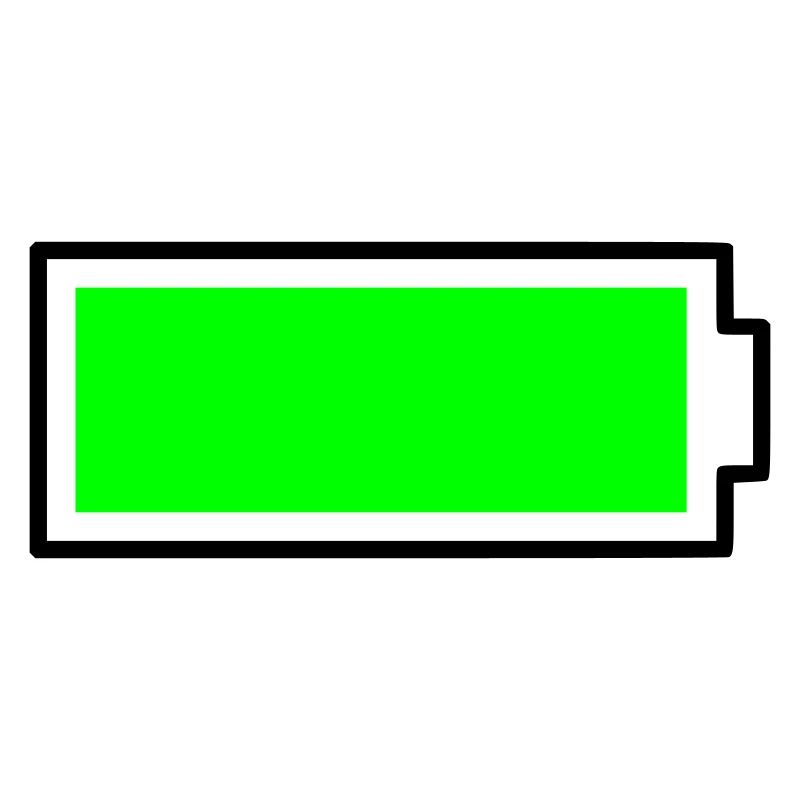Batterie de conception de bloc vert néon pleine énergie