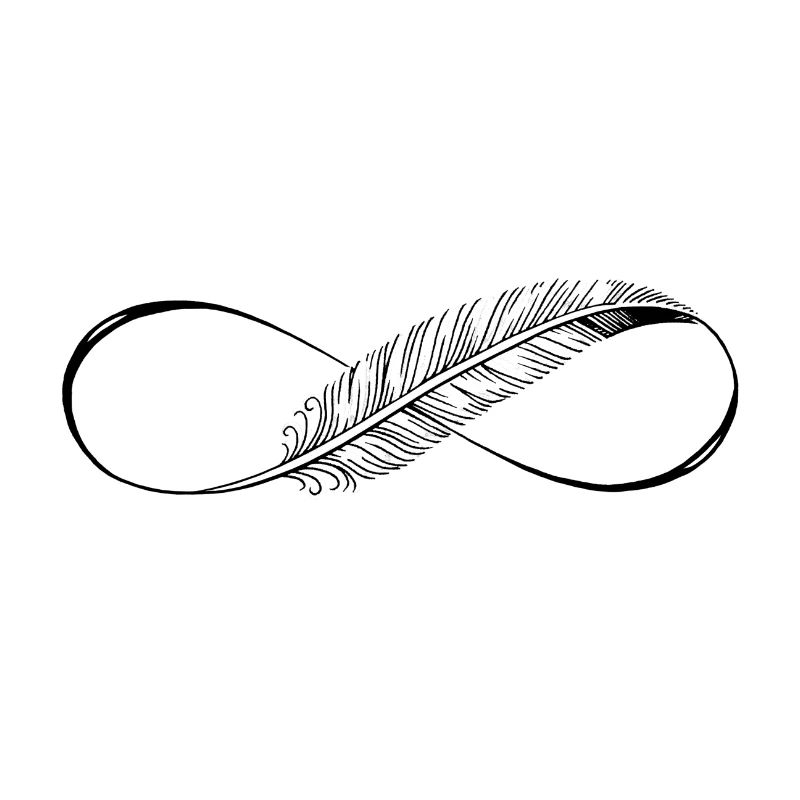Cute Lines Infinity Feder