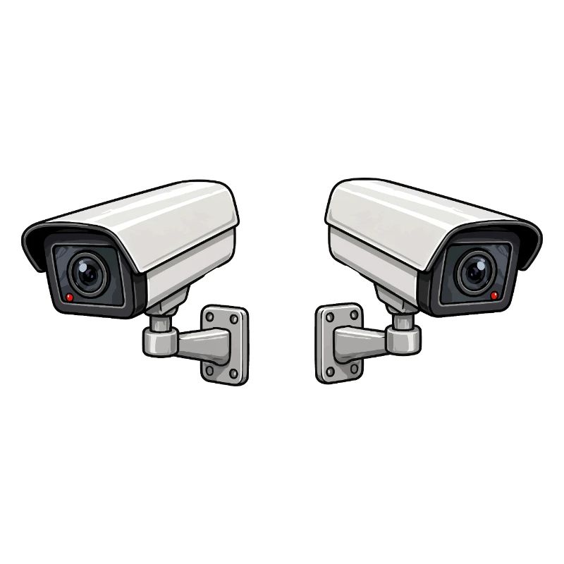 Art de surveillance à double caméra