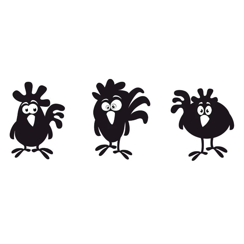 Fans de poulet - Coq - Coq - Poulet de soie - Bio