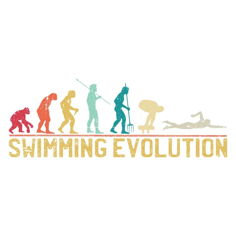 Schwimmen Evolution Fortschritt Illustration