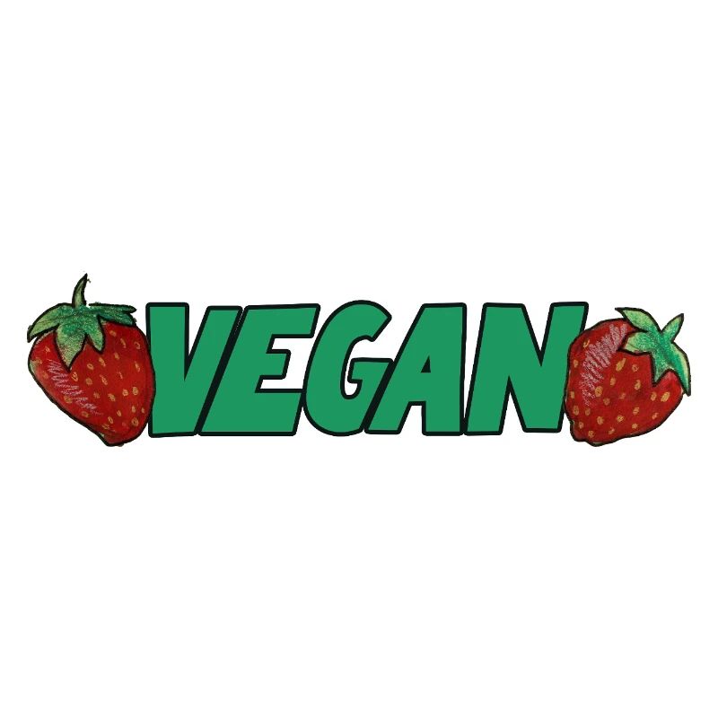 Vegane Erdbeeren Bold Logo