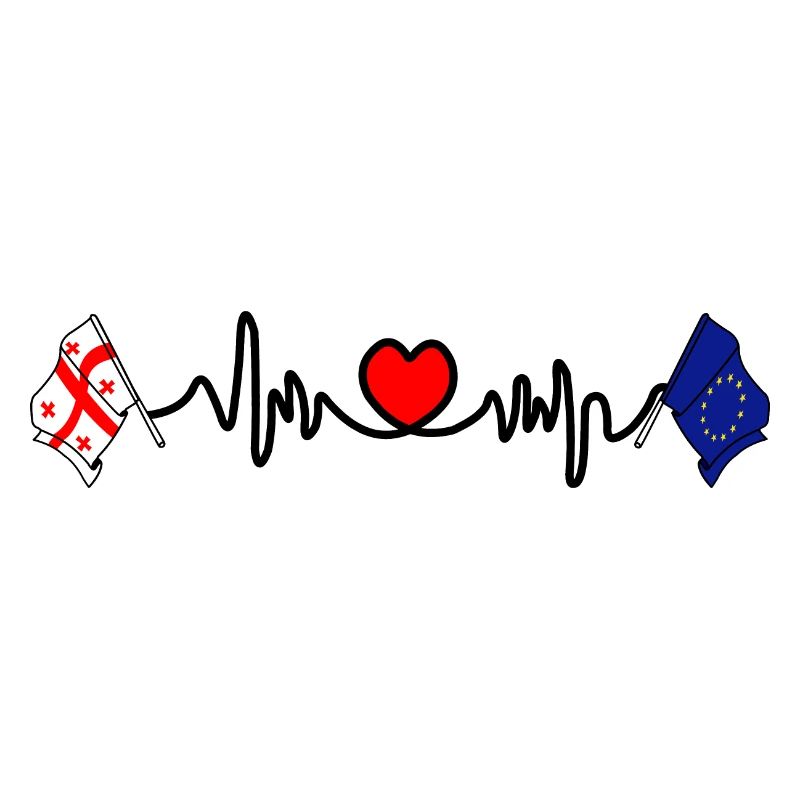 Cardio cardio Drapeau Géorgie drapeau Europe