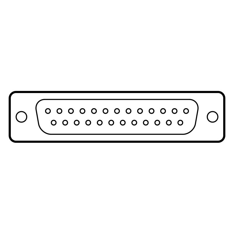 DB 25 Connector Parallel, Drucker