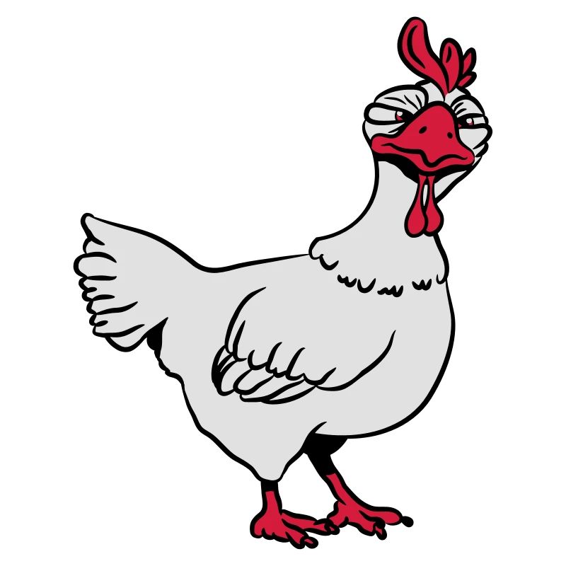 Angry chicken