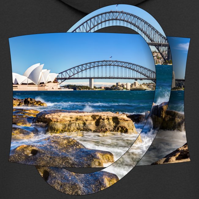 Australien: Sydney Hafen mit Oper und Brücke