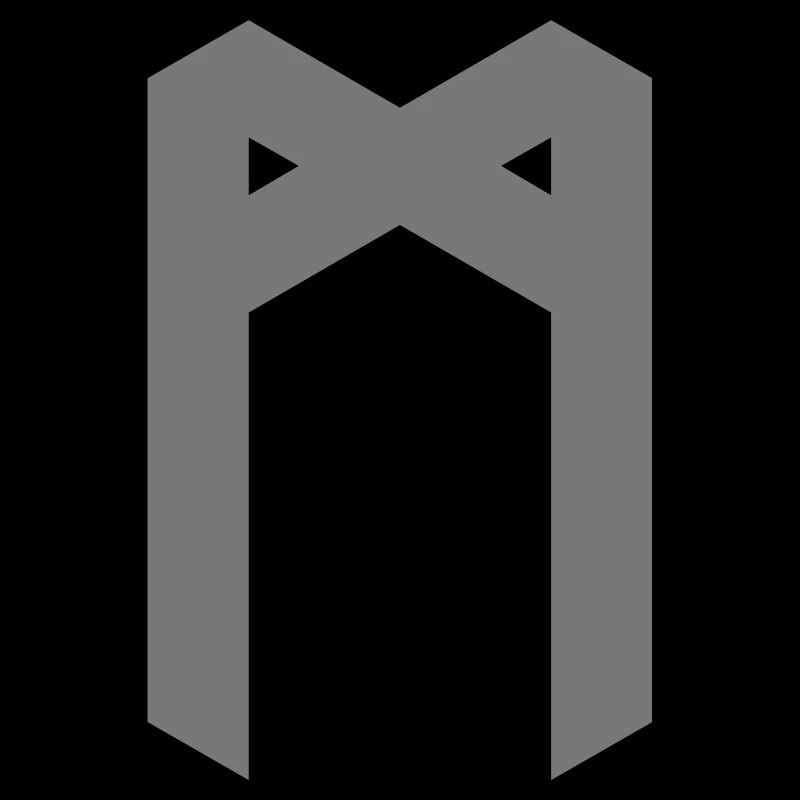 Rune: Mannaz ᛗ (M), Quantum Runes Futhark 0 ©