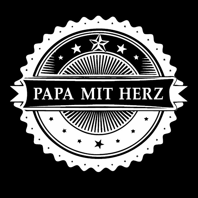 Papa au cœur.  Version blanche