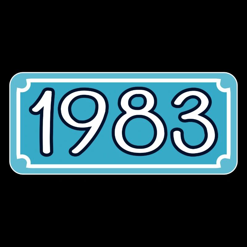 Année de naissance 1983 - Année de lettrage 83