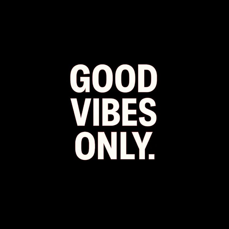 Gute Vibes Only - Neon Kontrast