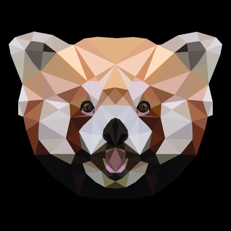Red Panda Polygon Red Panda