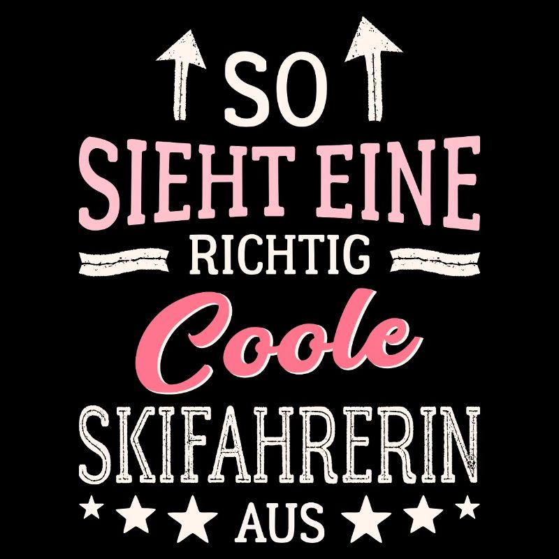 So sieht eine richtig coole Skifahrerin aus 