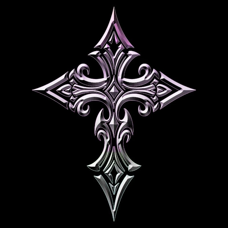 Iridescent Ornate Cross