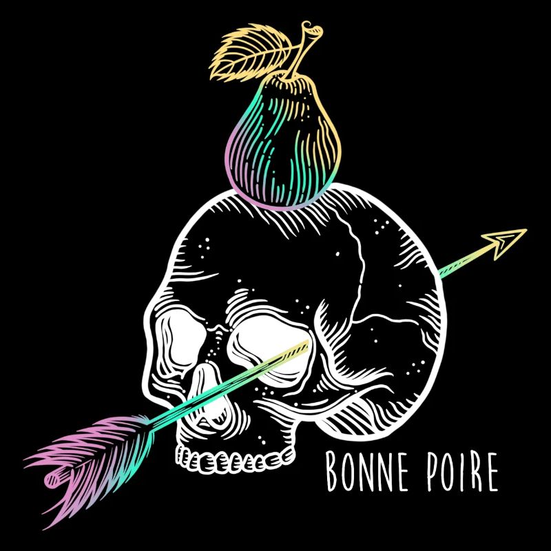 Skull pear white