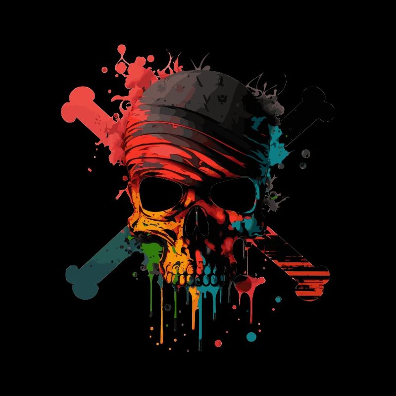 Totenkopf-und-Knochen-Pirat