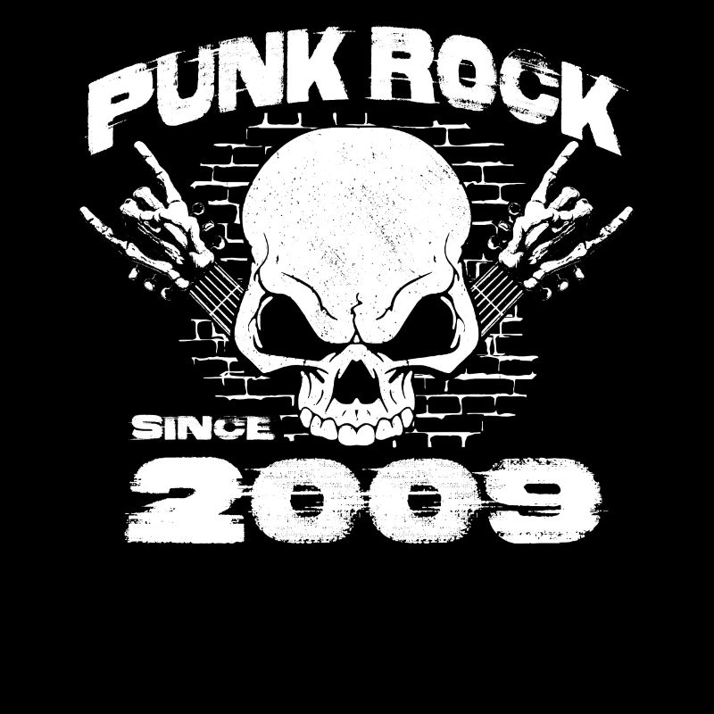 Punk Rock Since 2009 - Skull Rock Hands 15th