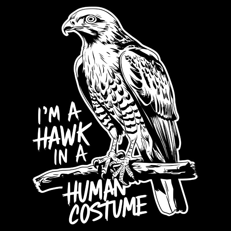 A falcon in a human costume
