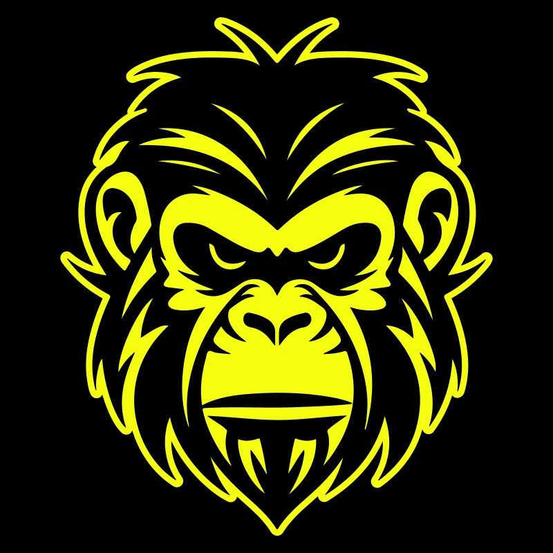 Icône de portrait de tête de singe