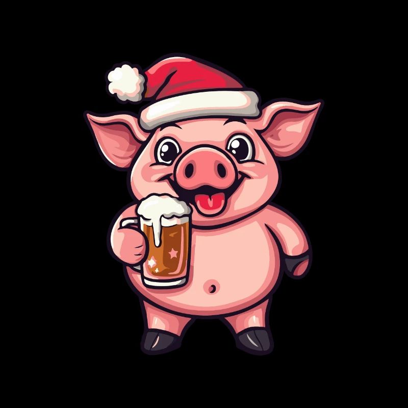 Bière de porc Noël
