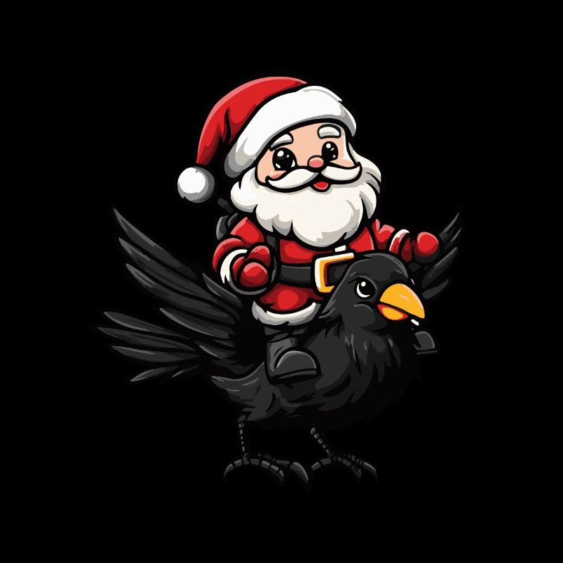 Corbeau Corbeau Père Noël