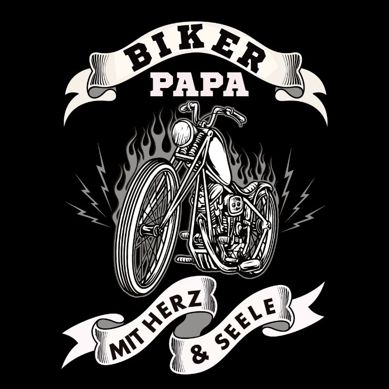 Biker Papa mit Herz und Seele