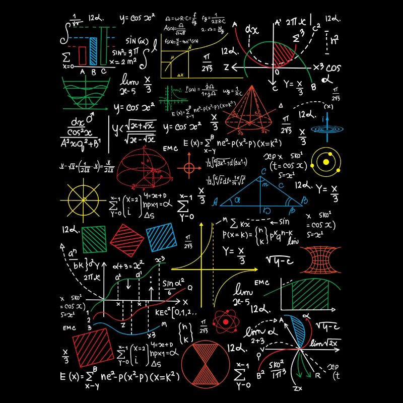 Formules mathématiques drôles de professeur de mathématiques
