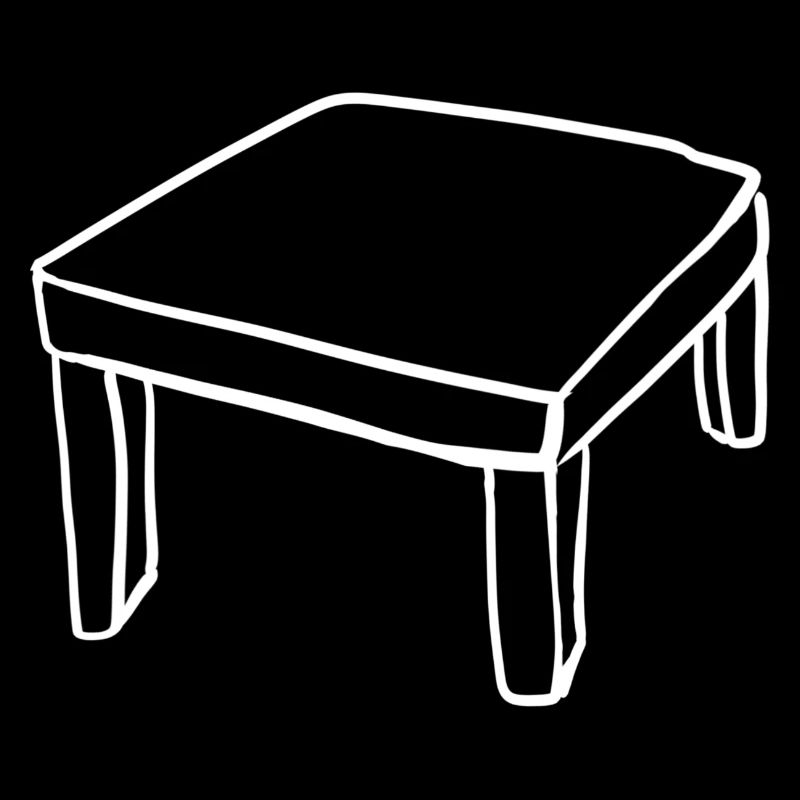 Tisch Möbel Cartoon symbol