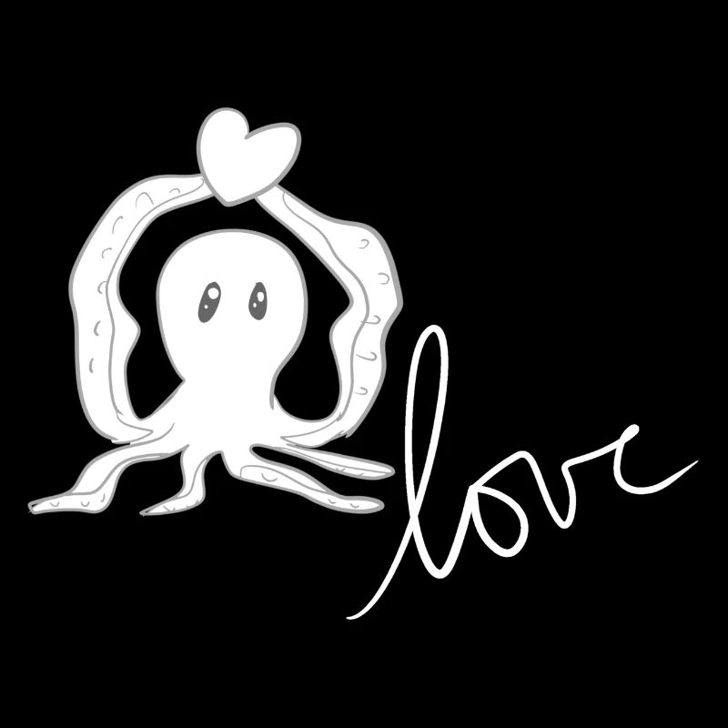 Oktopus Liebe Tier Herz Ökosystem