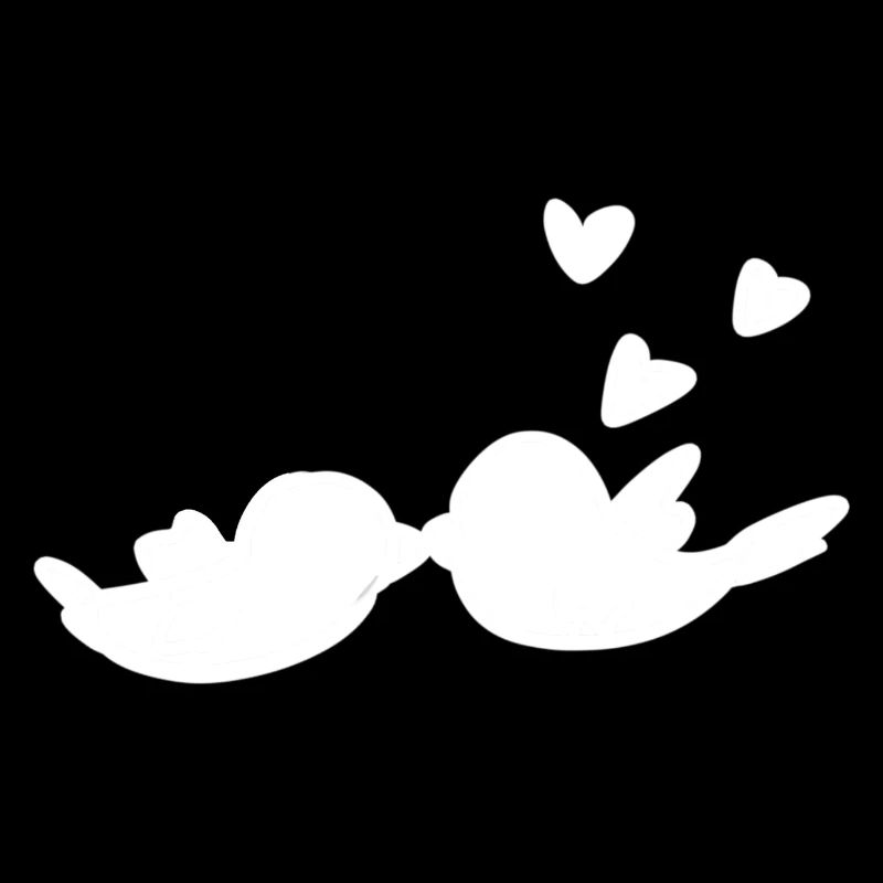 Valentinstag Pärchen Vogel Herzen liebe